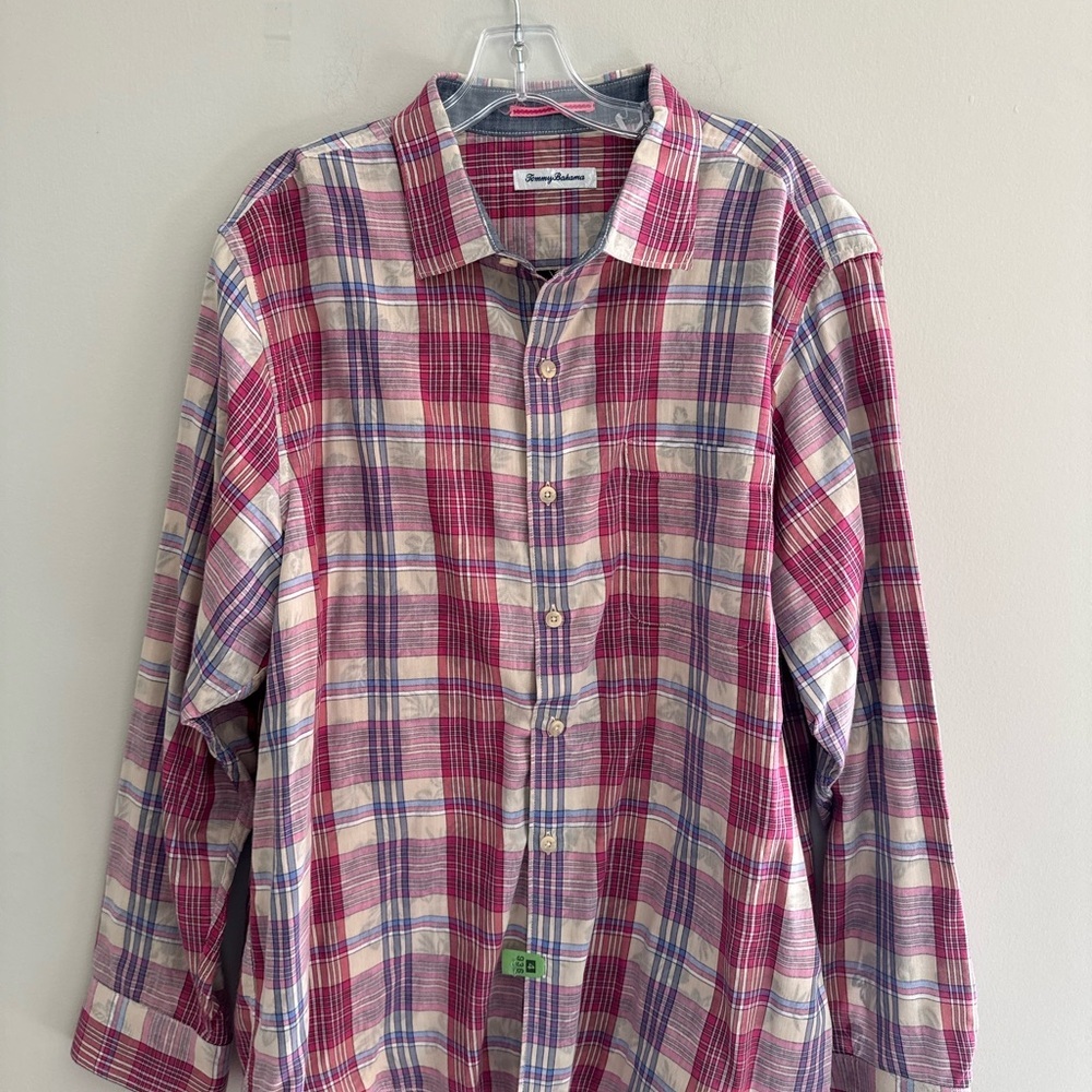 Tommy Bahama Men's Palapa Plaid size XL dry cleaned - Picture 2 of 5
